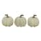 4" White Artificial Fall Harvest Pumpkins, 3ct.